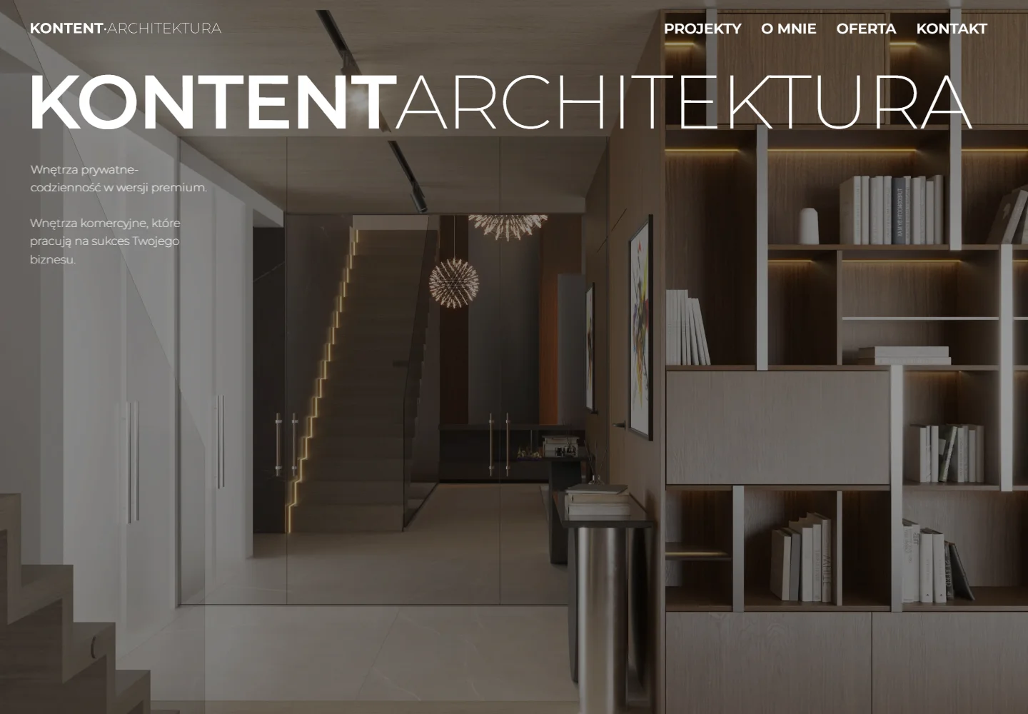 Zrzut strony Kontent Architektura